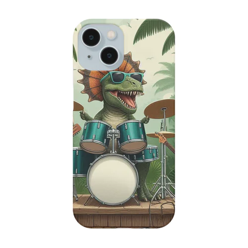 かっこいい恐竜　楽器演奏家 Smartphone Case