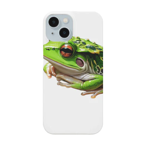 眠っているかわいいアマガエル Smartphone Case