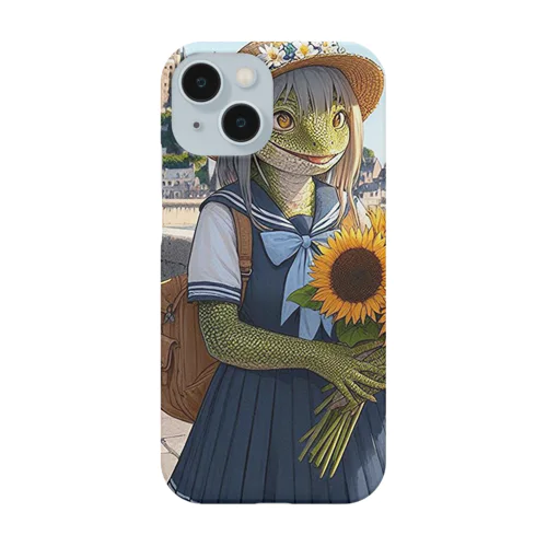 憧れの街来た女性のトカゲ人 Smartphone Case