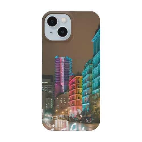 都市のカラフル夜景 Smartphone Case