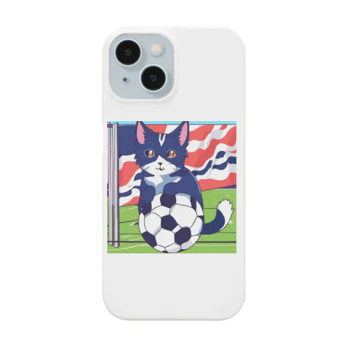 サッカー　猫代表　 スマホケース