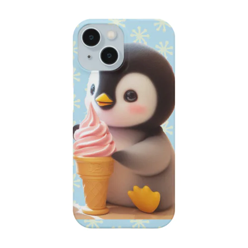 ペンギンとソフトクリーム スマホケース