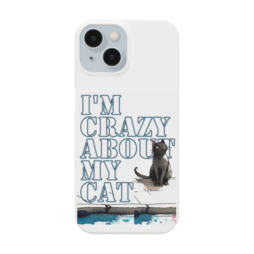 I'm crazy about my cat.５ スマホケース