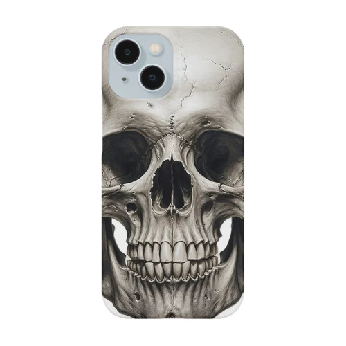 シンプルスカル iPhone Smartphone Case