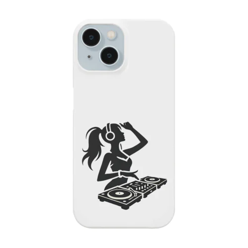 ハッピーガール DJ シルエットver. Smartphone Case