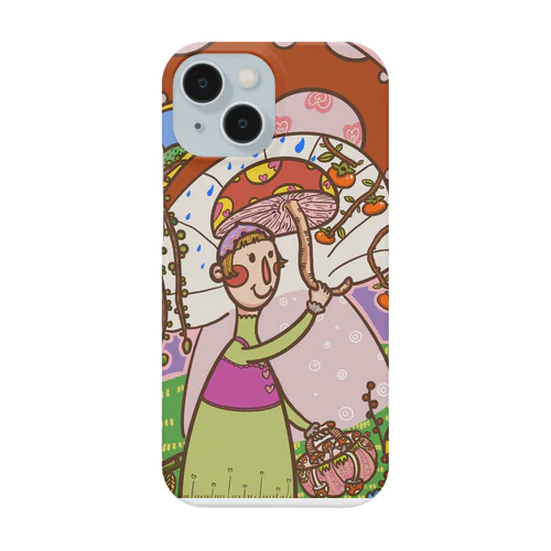 きのこ少女 iPhone Smartphone Case