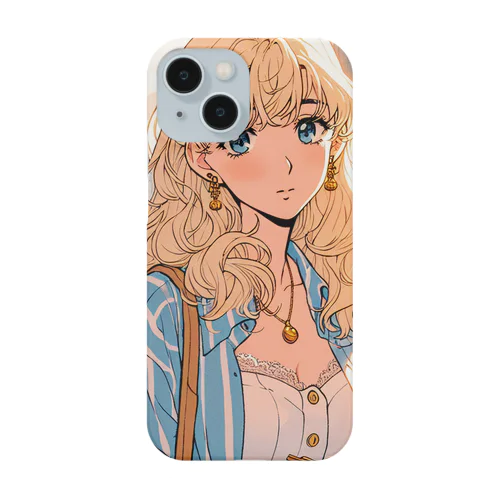 金髪美女 iPhone Smartphone Case