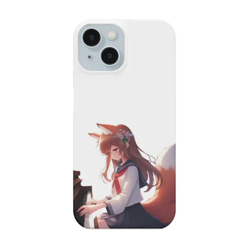 優雅なるピアノ弾き狐娘 Smartphone Case