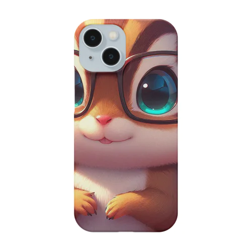 メガネしまりす iPhone Smartphone Case