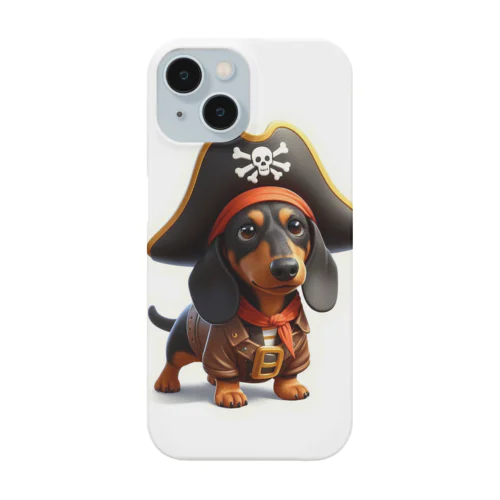 海賊コスのダックスフント iPhone Smartphone Case