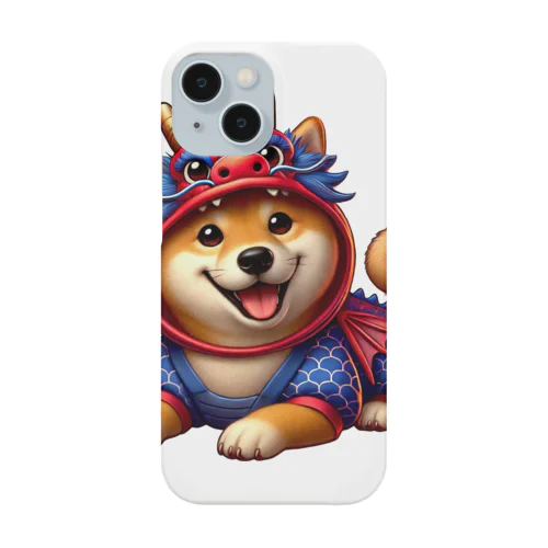 ドラゴンコスの柴犬 iPhone Smartphone Case