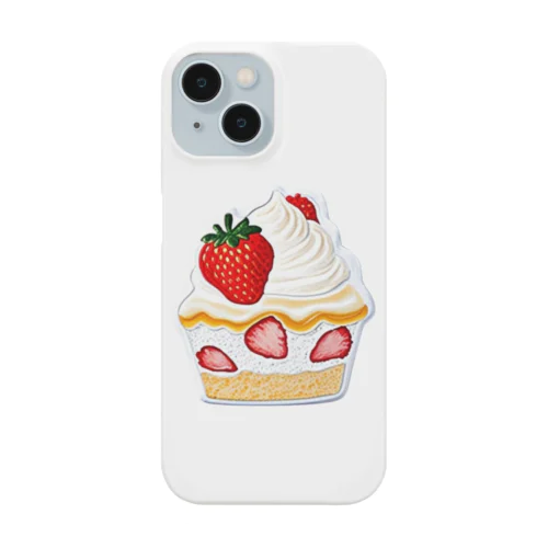 苺のショートケーキ iPhone Smartphone Case