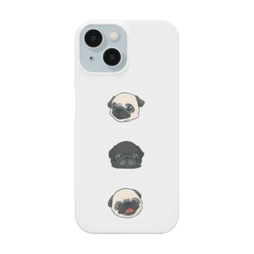 ３パグシンプル iPhone Smartphone Case