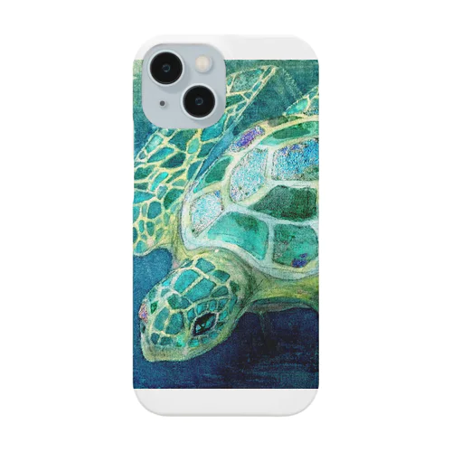 海を潜るウミガメ Smartphone Case