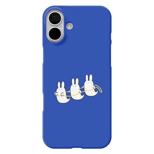おばけうさぎ列車/青 iPhone Smartphone Case