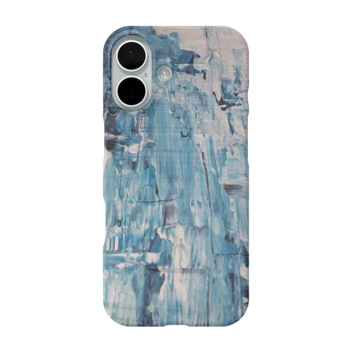 マーブルブルー iPhone Smartphone Case