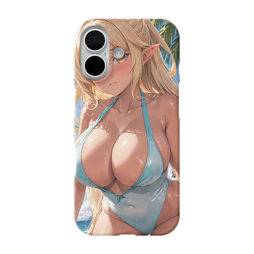 エルフ金髪水着のタレイア-二次元タレイアシリーズNo.1 4-1-250202 iPhone Smartphone Case