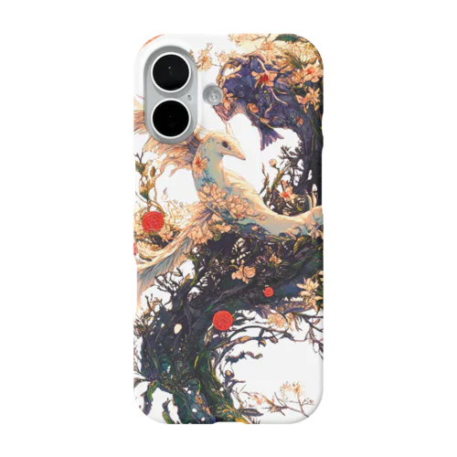 桜幻鳥　桜と生命の輪 iPhone Smartphone Case