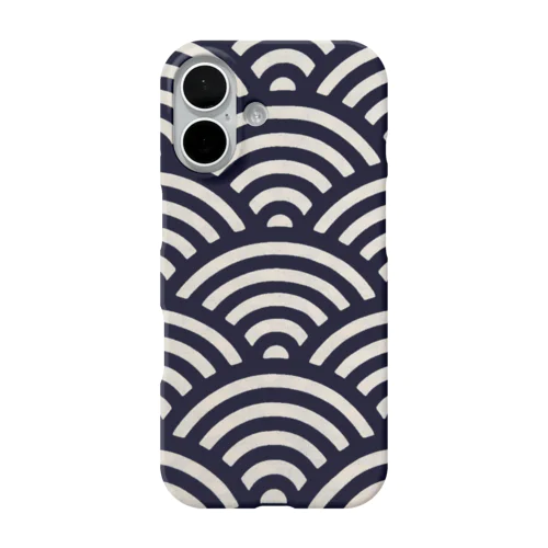 藍 『 波 （nami）』JP001N-SC iPhone Smartphone Case
