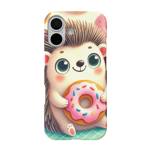 ハリネズミ ドーナツ iPhone Smartphone Case