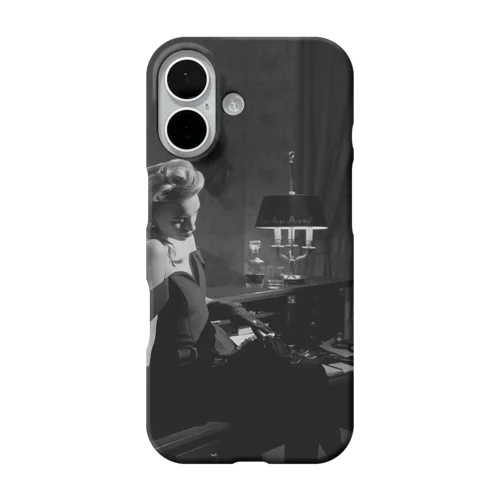 1950年代のドレスを着た女性ロゴ入り　オリジナルアイテム iPhone Smartphone Case