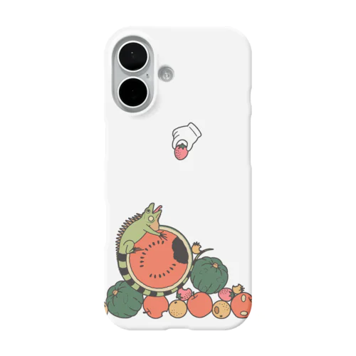 イグアナがアレを邪魔してくる（ナチュラル） iPhone Smartphone Case