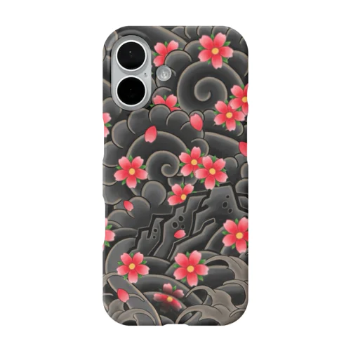 極道スマホケース桜吹雪 iPhone Smartphone Case