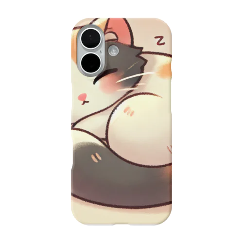 まるねこ – ふんわり三毛猫 iPhone Smartphone Case