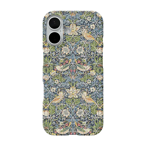 いちご泥棒 × フラワーオブライフ  [幸運・運気アップ] iPhoneケース William Morris iPhone Smartphone Case