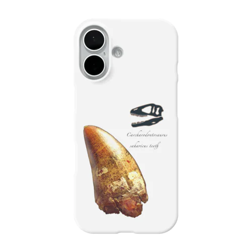 最凶巨大肉食恐竜の歯化石 iPhone Smartphone Case