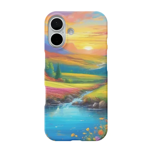 金運覚醒グラフィック iPhone Smartphone Case