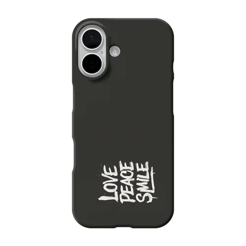 愛と平和と笑顔を iPhone Smartphone Case