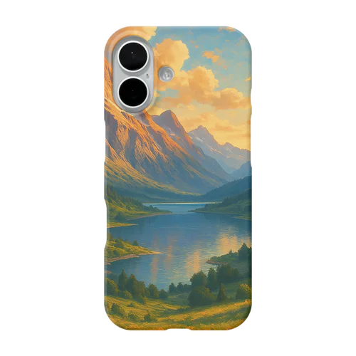 「黄金の絶景」アート iPhone Smartphone Case