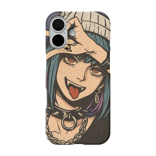 Rock girl なのぢゃ iPhone Smartphone Case