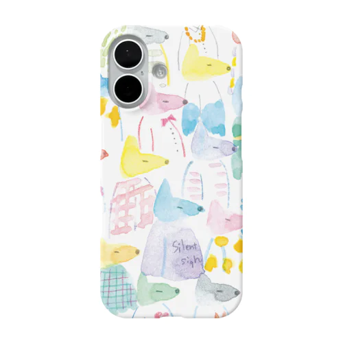 似合わない服を着ながら本当の自分を探し続けてる顔 iPhone Smartphone Case