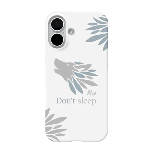 寝るなオオカミ iPhone Smartphone Case