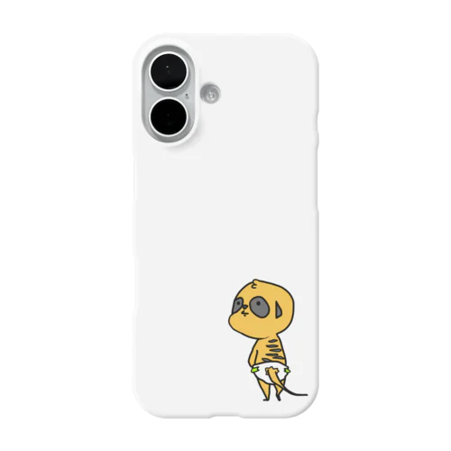 ミーアキャッ党　かぁた君は、おむつ中 iPhone Smartphone Case