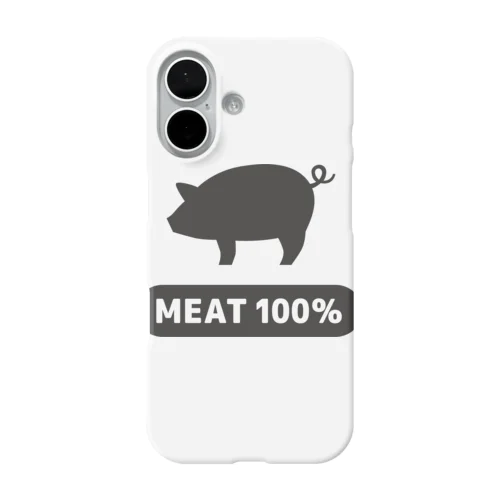 ミート100％ iPhone Smartphone Case