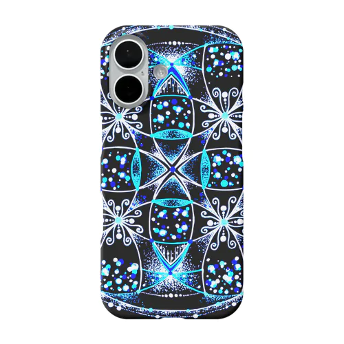 涼華−点描曼荼羅 iPhone Smartphone Case