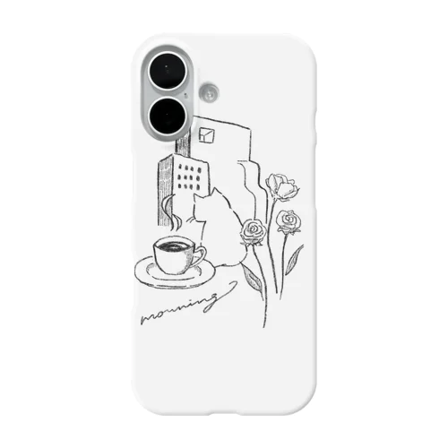 morning cat and coffee iPhone Smartphone Case
