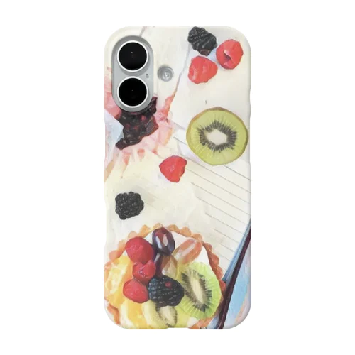 フルーツたっぷりのデザート iPhone Smartphone Case