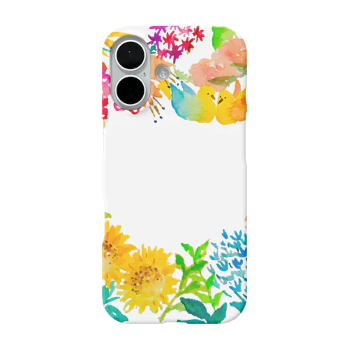 お花に囲まれて iPhone Smartphone Case