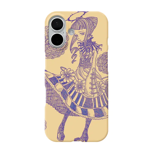 光輪の少女 iPhone Smartphone Case