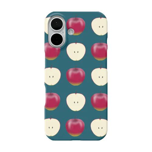ちょっと毒々しい赤リンゴ柄 iPhone Smartphone Case