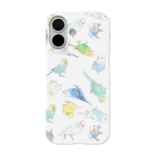 めっちゃセキセイインコちゃん【まめるりはことり】 iPhone Smartphone Case