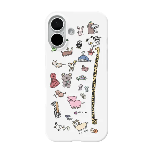生き物たちの集い iPhone Smartphone Case