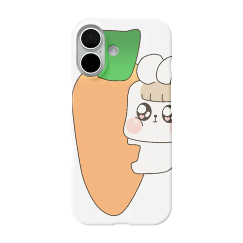 可愛すぎるうさぎとニンジン iPhone Smartphone Case
