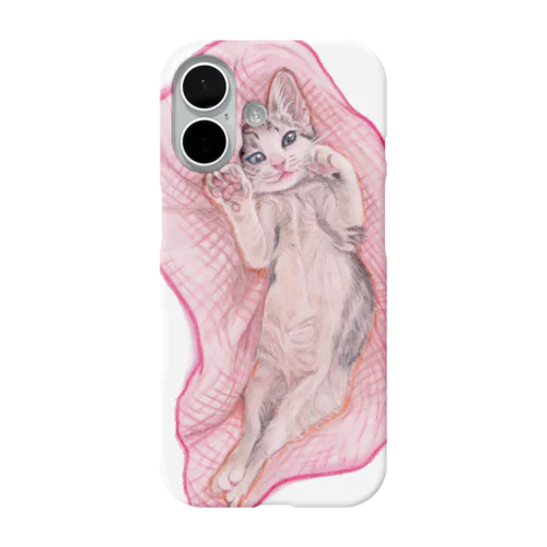 お腹ボテボテ仔猫 iPhone Smartphone Case