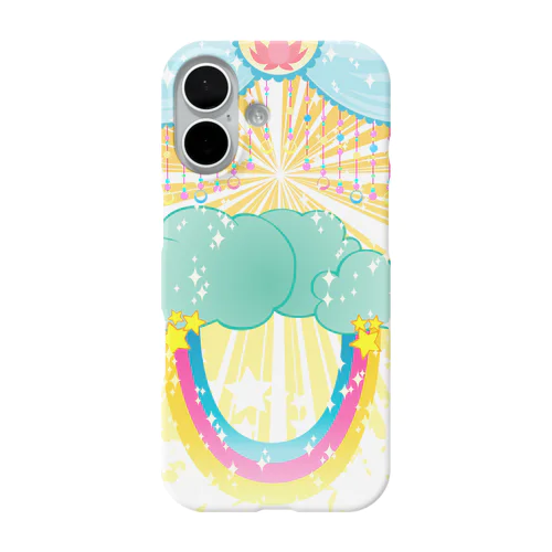 ちょっとありがたそうな背景 iPhone Smartphone Case