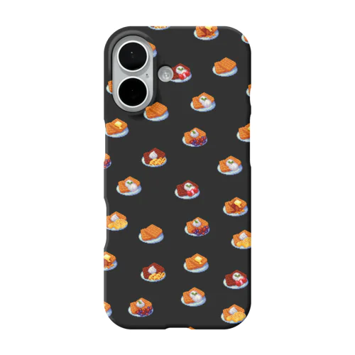 American waffles black iPhone Smartphone Case